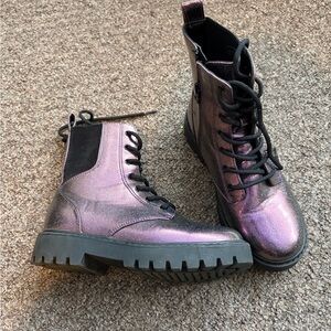 Art Class Purple Combat Boots